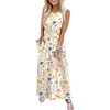 image:imageWIHOLL Summer Dresses for Women 2026 Maxi Dresses Long Flowy A Line Sleeveless Sundresses with PocketsFloral Butter Yellow