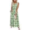 image:imageWIHOLL Summer Dresses for Women 2026 Maxi Dresses Long Flowy A Line Sleeveless Sundresses with PocketsFloral Green