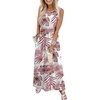 image:imageWIHOLL Summer Dresses for Women 2026 Maxi Dresses Long Flowy A Line Sleeveless Sundresses with PocketsFloral Pink