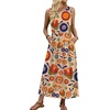 image:imageWIHOLL Summer Dresses for Women 2026 Maxi Dresses Long Flowy A Line Sleeveless Sundresses with PocketsFloral Sunflower