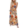 image:imageWIHOLL Summer Dresses for Women 2026 Maxi Dresses Long Flowy A Line Sleeveless Sundresses with PocketsFloral Sunflower