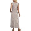 image:imageWIHOLL Summer Dresses for Women 2026 Maxi Dresses Long Flowy A Line Sleeveless Sundresses with PocketsLeopard Print