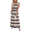 image:imageWIHOLL Summer Dresses for Women 2026 Maxi Dresses Long Flowy A Line Sleeveless Sundresses with PocketsMultistriped