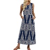 image:imageWIHOLL Summer Dresses for Women 2026 Maxi Dresses Long Flowy A Line Sleeveless Sundresses with PocketsNavy Print