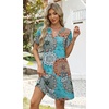 image:imageWIHOLL Summer Dresses for Women Casual V Neck Wedding Guest Dress Hawaiian Midi Dress Fashion Beach Vacation Clothes1ethnic Print