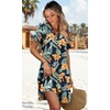image:imageWIHOLL Summer Dresses for Women Casual V Neck Wedding Guest Dress Hawaiian Midi Dress Fashion Beach Vacation Clothes4tropical Bloom
