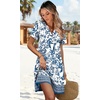 image:imageWIHOLL Summer Dresses for Women Casual V Neck Wedding Guest Dress Hawaiian Midi Dress Fashion Beach Vacation Clothes5mandala Boho Print