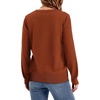 image:imageWIHOLL Sweaters for Women Crewneck Crochet Tops Long Sleeve 2026 Fall Winter Outfits Fashion ClothingCamarel