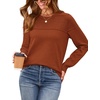 image:imageWIHOLL Sweaters for Women Crewneck Crochet Tops Long Sleeve 2026 Fall Winter Outfits Fashion ClothingCamarel