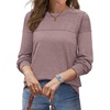 image:imageWIHOLL Sweaters for Women Crewneck Crochet Tops Long Sleeve 2026 Fall Winter Outfits Fashion ClothingLight Brown