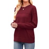 image:imageWIHOLL Sweaters for Women Crewneck Crochet Tops Long Sleeve 2026 Fall Winter Outfits Fashion ClothingWinered