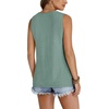 image:imageWIHOLL Tank Top for Women Summer Outfits V Neck T Shirts Trendy Eyelet Sleeveless Basic Beach Vacation Clothes0bean Green