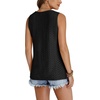 image:imageWIHOLL Tank Top for Women Summer Outfits V Neck T Shirts Trendy Eyelet Sleeveless Basic Beach Vacation Clothes0black