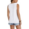 image:imageWIHOLL Tank Top for Women Summer Outfits V Neck T Shirts Trendy Eyelet Sleeveless Basic Beach Vacation Clothes0white