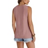 image:imageWIHOLL Tank Top for Women Summer Outfits V Neck T Shirts Trendy Eyelet Sleeveless Basic Beach Vacation Clothes1dusty Pink