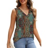 image:imageWIHOLL Tank Top for Women Summer Outfits V Neck T Shirts Trendy Eyelet Sleeveless Basic Beach Vacation ClothesEthnic Floral