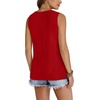 image:imageWIHOLL Tank Top for Women Summer Outfits V Neck T Shirts Trendy Eyelet Sleeveless Basic Beach Vacation ClothesRed