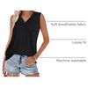 image:imageWIHOLL Tank Tops for Women Summer V Neck T Shirts Trendy Sleeveless Basic Tees Fashion Clothing0black
