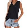 image:imageWIHOLL Tank Tops for Women Summer V Neck T Shirts Trendy Sleeveless Basic Tees Fashion Clothing0black