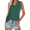 image:imageWIHOLL Tank Tops for Women Summer V Neck T Shirts Trendy Sleeveless Basic Tees Fashion Clothing3green