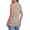 image:imageWIHOLL Tank Tops for Women Summer V Neck T Shirts Trendy Sleeveless Basic Tees Fashion Clothing5beige Leopard