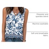 image:imageWIHOLL Tank Tops for Women Summer V Neck T Shirts Trendy Sleeveless Basic Tees Fashion Clothing5bluewhite Floral