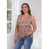 image:imageWIHOLL Tank Tops for Women Summer V Neck T Shirts Trendy Sleeveless Basic Tees Fashion Clothing5boho Floral