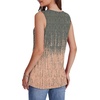 image:imageWIHOLL Tank Tops for Women Summer V Neck T Shirts Trendy Sleeveless Basic Tees Fashion Clothing5graypink Gradient