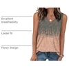 image:imageWIHOLL Tank Tops for Women Summer V Neck T Shirts Trendy Sleeveless Basic Tees Fashion Clothing5graypink Gradient