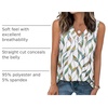 image:imageWIHOLL Tank Tops for Women Summer V Neck T Shirts Trendy Sleeveless Basic Tees Fashion Clothing5multi Leaf
