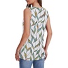 image:imageWIHOLL Tank Tops for Women Summer V Neck T Shirts Trendy Sleeveless Basic Tees Fashion Clothing5multi Leaf