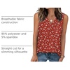 image:imageWIHOLL Tank Tops for Women Summer V Neck T Shirts Trendy Sleeveless Basic Tees Fashion Clothing5red White Flowers