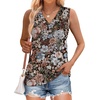 image:imageWIHOLL Tank Tops for Women Summer V Neck T Shirts Trendy Sleeveless Basic Tees Fashion Clothing5velvet Flowers