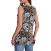 image:imageWIHOLL Tank Tops for Women Summer V Neck T Shirts Trendy Sleeveless Basic Tees Fashion Clothing5velvet Flowers