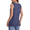 image:imageWIHOLL Tank Tops for Women Summer V Neck T Shirts Trendy Sleeveless Basic Tees Fashion ClothingDenim Blue