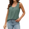 image:imageWIHOLL Tanks for Women Sexy Casual V Neck Soft 2024 Plus Size Cami Green 2XL