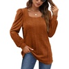 image:imageWIHOLL Tunic Tops for Women Loose Fit Long Sleeve Shirts Square Neck Tops