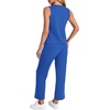 image:imageWIHOLL Two Piece Set for Women Summer Outfits Vacation Trendy Lounge Sets V Neck Matching SetsRoyal Blue