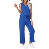 image:imageWIHOLL Two Piece Set for Women Summer Outfits Vacation Trendy Lounge Sets V Neck Matching SetsRoyal Blue