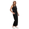 image:imageWIHOLL Two Piece Sets for Women Summer Outfits Matching Lounge Sets Wide Leg Crop Pants Vacation Travel1black