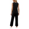 image:imageWIHOLL Two Piece Sets for Women Summer Outfits Matching Lounge Sets Wide Leg Crop Pants Vacation TravelBlack
