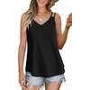 image:imageWIHOLL Women Tank Top Casual Summer Tops 2024 Fashion Spaghetti Strap Sleeveless V Neck Shirts Sexy Camisoles