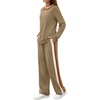 image:imageWIHOLL Womens 2 Piece Lounge Sets Fall Outfits Fashion Clothing ClothesAricot