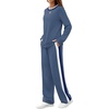 image:imageWIHOLL Womens 2 Piece Lounge Sets Fall Outfits Fashion Clothing ClothesBlue