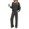 image:imageWIHOLL Womens 2 Piece Lounge Sets Fall Outfits Fashion Clothing ClothesDeep Grey