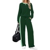 image:imageWIHOLL Womens 2 Piece Lounge Sets Fall Outfits Fashion Clothing ClothesGreen