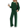 image:imageWIHOLL Womens 2 Piece Lounge Sets Fall Outfits Fashion Clothing ClothesGreen