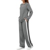 image:imageWIHOLL Womens 2 Piece Lounge Sets Fall Outfits Fashion Clothing ClothesGrey