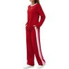 image:imageWIHOLL Womens 2 Piece Lounge Sets Fall Outfits Fashion Clothing ClothesRed
