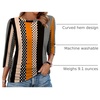 image:imageWIHOLL Womens 34 Length Sleeve Tops Crewneck Ruched Summer Shirts 2026 Business Casual Outfits Blouses Spring Clothes05  Floral Stripe